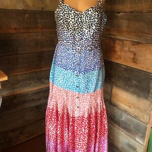 Philosophy brushstroke colorful Sleeveless Dress